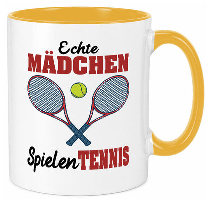 Echte Mädchen Spielen Tennis | Sport Geschenkidee Humor Tasse
