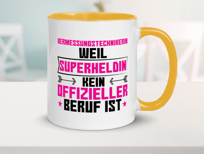 Superheldin Vermessungstechnikerin | Techniker Humor Geschenkidee Tasse