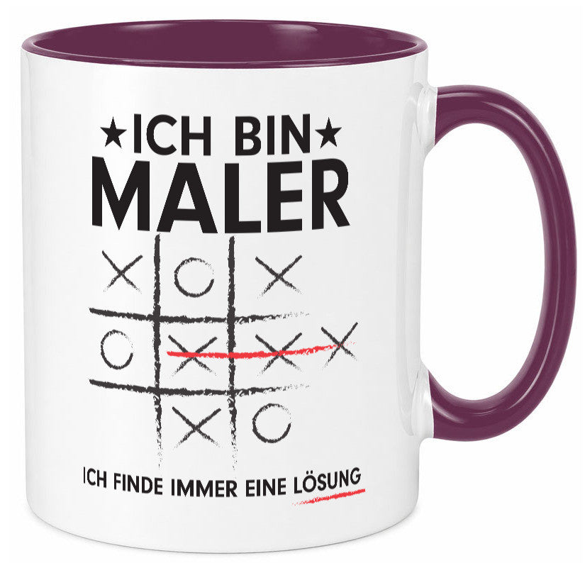 Löse Probleme: Maler | Malerei Geschenkidee Humor Tasse