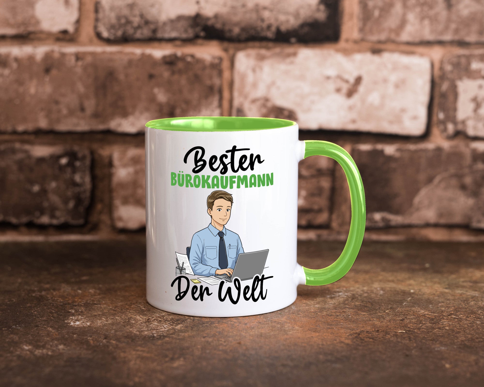 Bester Bürokaufmann | Kaufmann v2 lustig Arbeit Kollegen Büro Geschenk Tasse