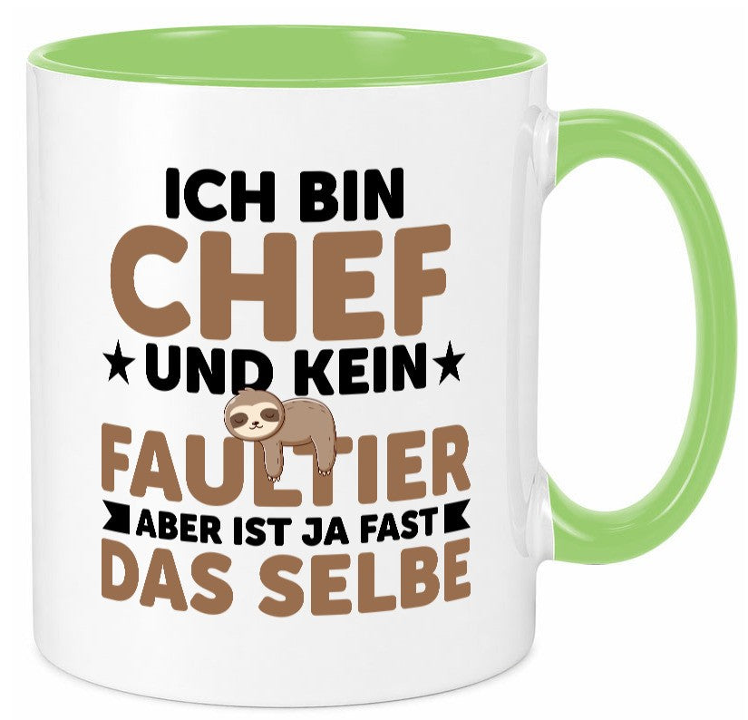 Ich bin kein Faultier: Chef | Führungskraft Vorgesetzter lustig Arbeit Kollegen Tasse