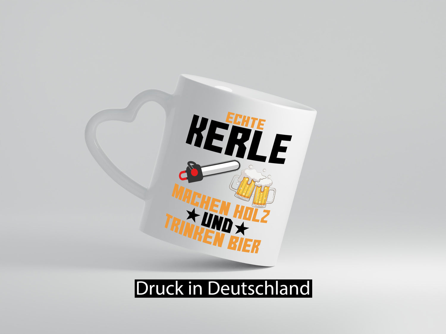 Holz machen und Bier trinken | Holzfäller Waldarbeiter lustiger Spruch Geschenk
