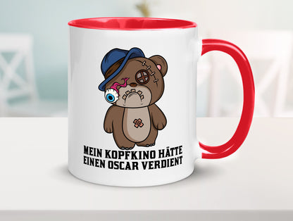 Mein Kopfkino hätte Oscar verdient | kaputter Bär Comic lustiger Spruch