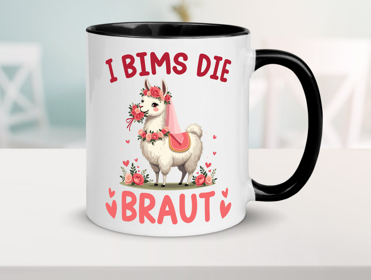 I bims die Braut | Einhorn JGA Hochzeit lustig Humor Geschenkidee Geschenk Tasse