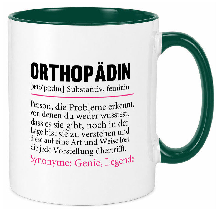 Orthopädin | Spruch Beruf Humor Orthopädie v2 Arbeit Kollegen Büro Geschenkidee