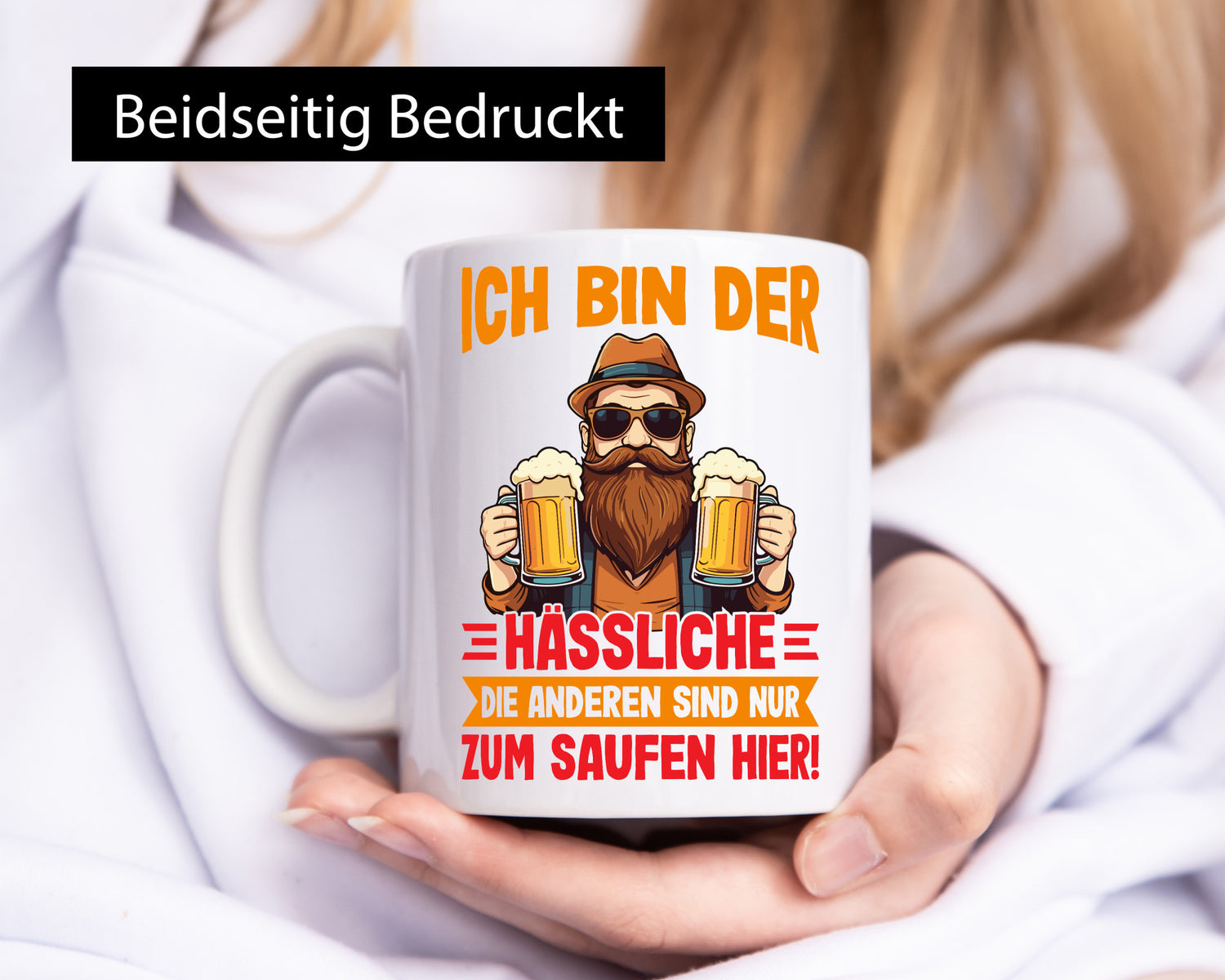 Ich bin der Hässliche | JGA Hochzeit Geschenkidee Humor Tasse