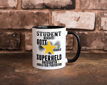 Bedeutung von Student | Universität Uni Studium Geschenkidee Humor Tasse