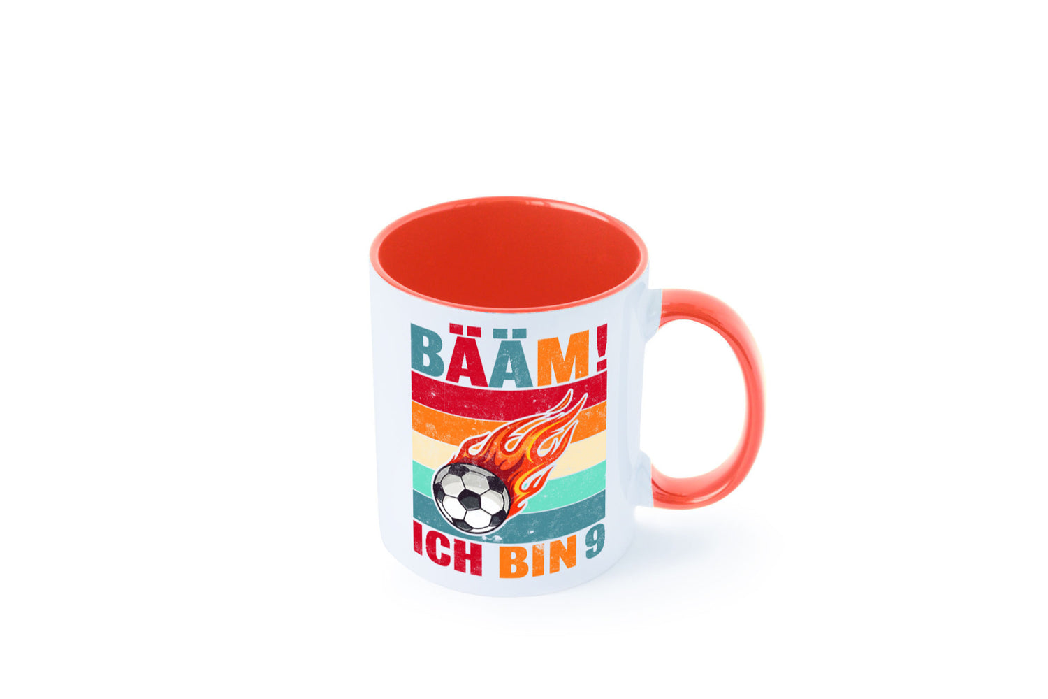 9. Geburtstag | Bääm ich bin 9 Fußball Geschenkidee Humor Tasse