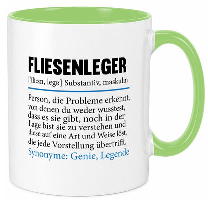 Fliesenleger | Beruf Fliesenlegen Bau lustig Arbeit Kollegen Büro Geschenk Tasse
