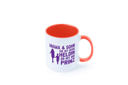 Mama &amp; Sohn | Helding Prinz Mutterliebe Geschenkidee Familie Humor Tasse