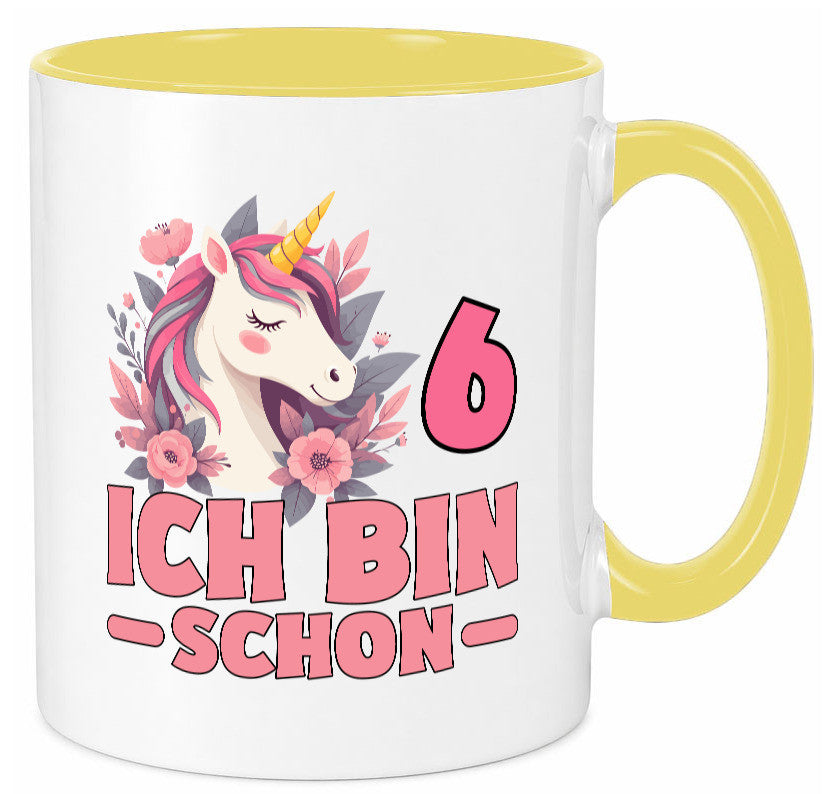 6. Geburtstag | 6 Jahre Einhorn bin schon Mädchen Geschenk Geschenkidee