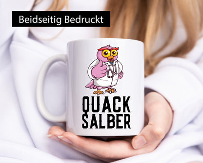 Quacksalber | witzige Ente Comic Arzt Ärztin lustiger Spruch Geschenk Humor