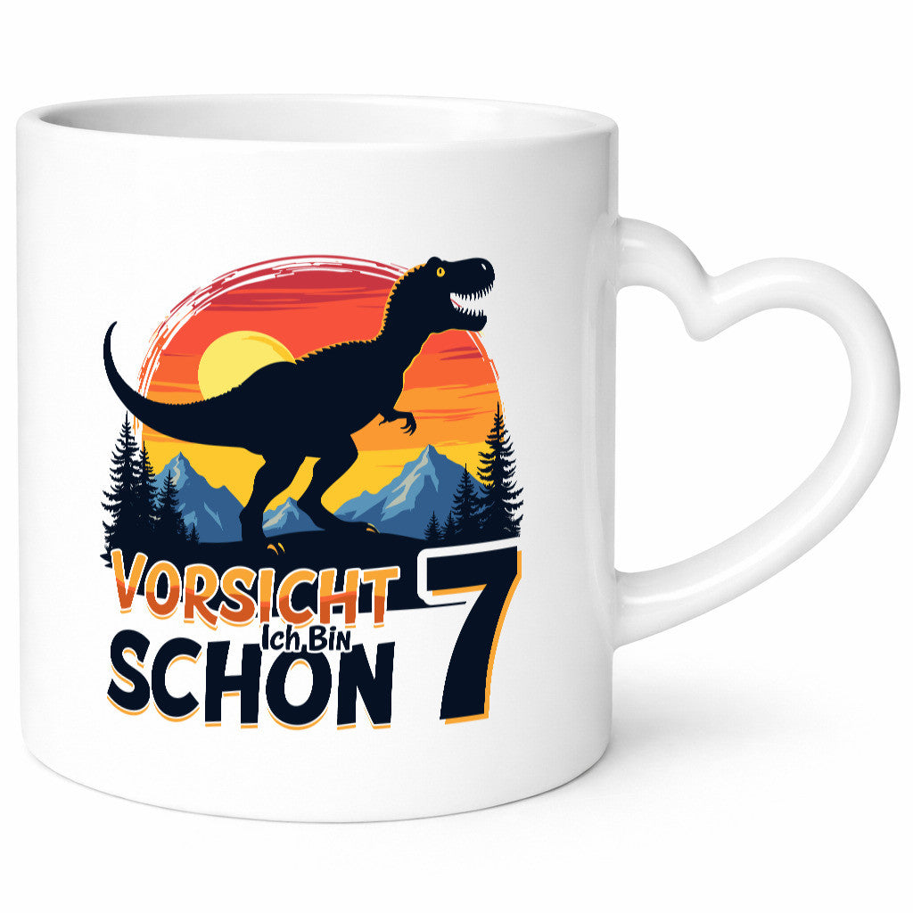 7. Geburtstag | 7 Jahre Dinosaurier v2 Geschenk Geschenkidee lustiger Spruch