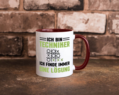 Ich bin Techniker finde immer eine Lösung | lustiger Spruch Geschenk Humor