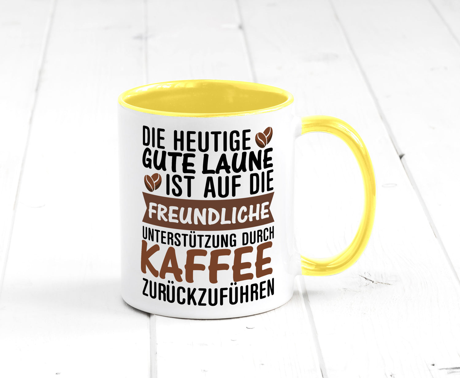Unterstützung durch Kaffee | Kaffeliebhaber gute Laune Geschenk Humor