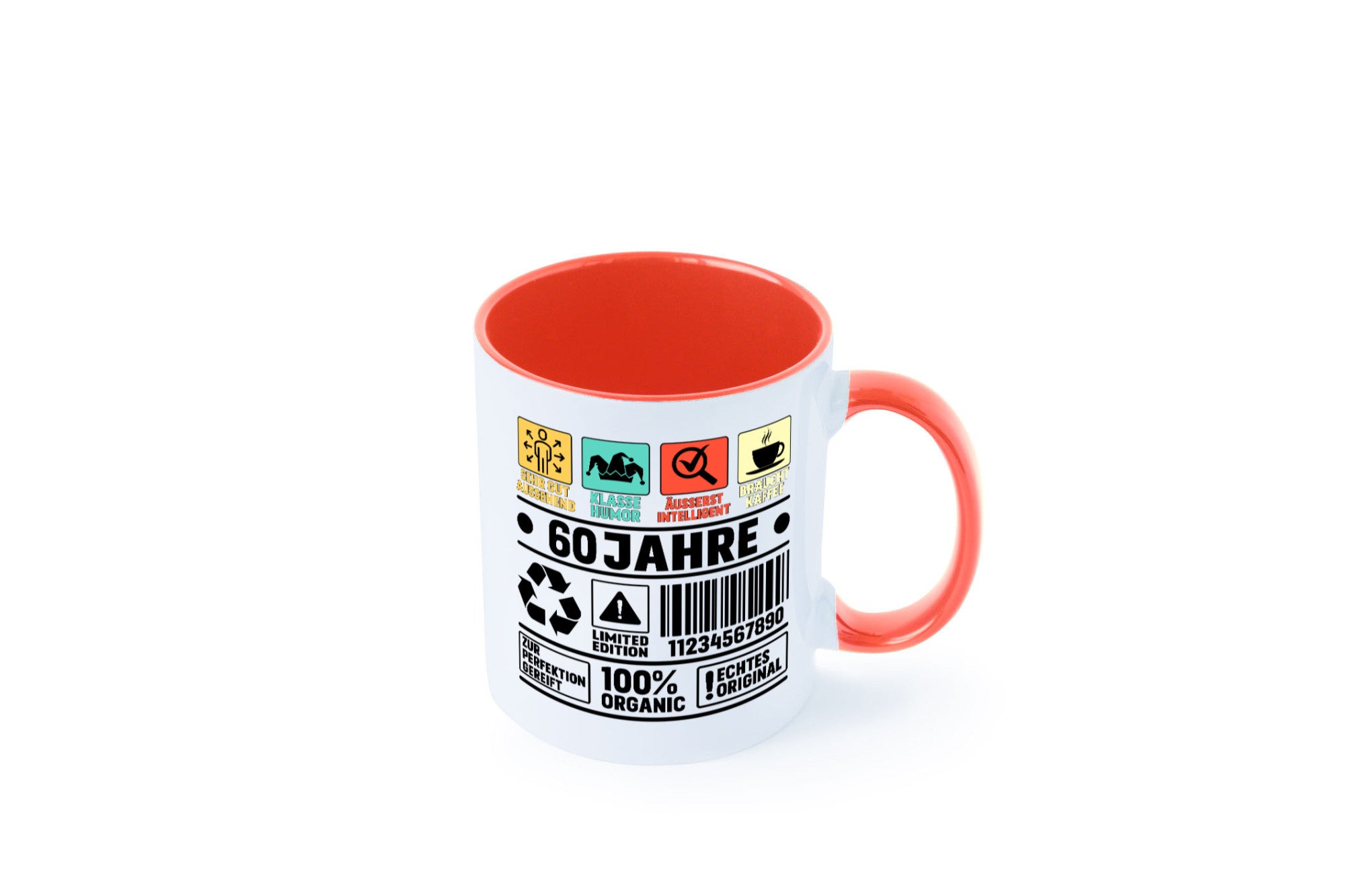 60. Geburtstag | 60 Jahre Humor Limited Edition Geschenkidee Tasse