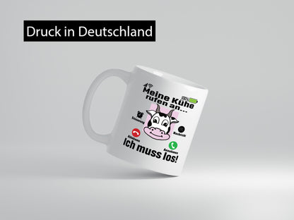 Meine Kühe rufen an | Farmer Bauern Geschenk Humor Geschenkidee lustiger Spruch