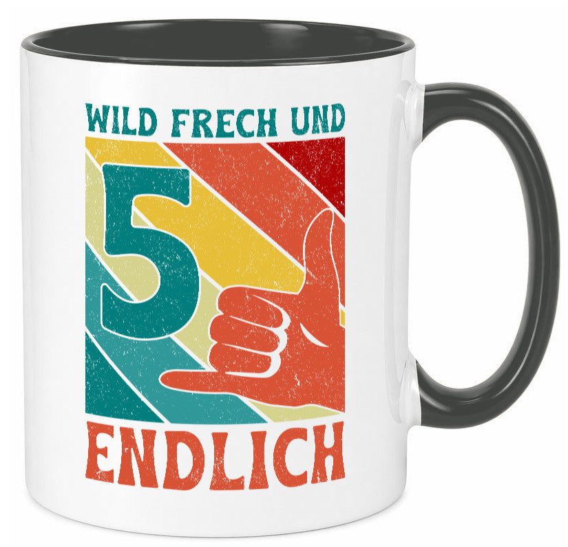 5. Geburtstag | 5 Jahre Wild und Frech Geschenk Geschenkidee lustiger Spruch