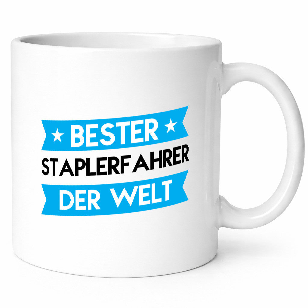 Bester Staplerfahrer | Gabelstapler Fahrer Geschenkidee Humor Tasse