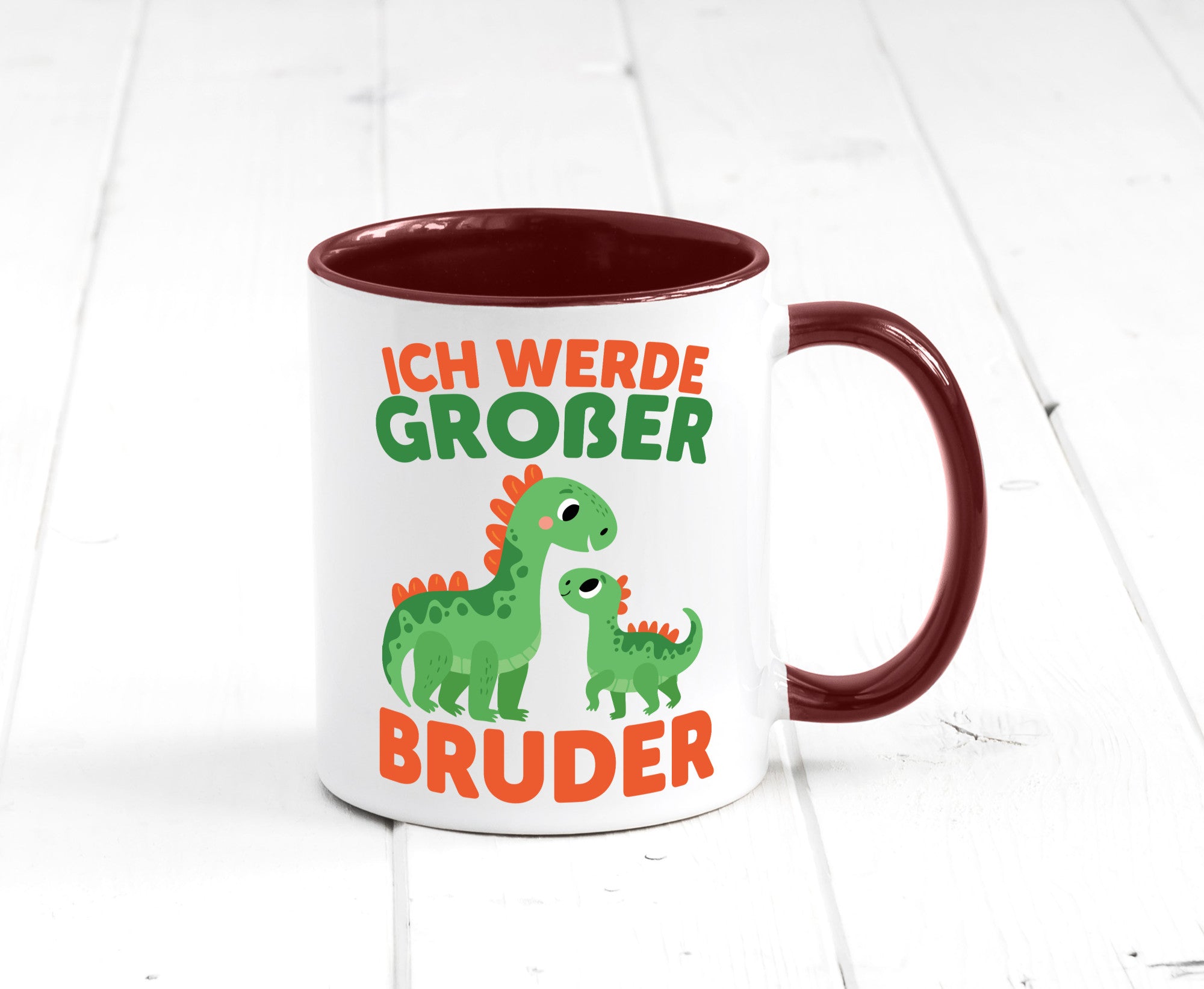 Ich werde Großer Bruder | Dino Brudersaurus lustig Humor Geschenkidee Geschenk