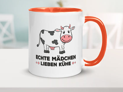 Echte mädchen lieben Kühe | Farm Farmer Bauer lustiger Spruch Geschenk Humor