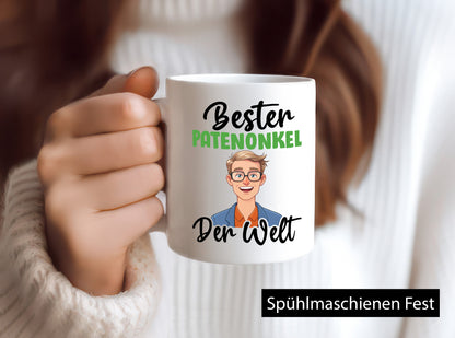 Bester Patenonkel | Onkel lustiger Spruch Geschenk Humor Geschenkidee Tasse