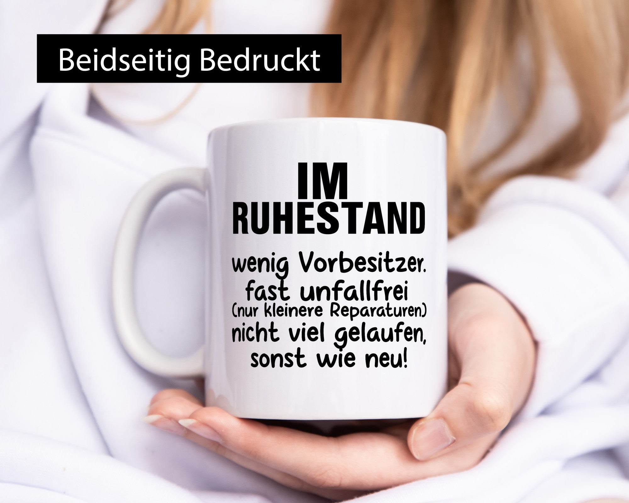 Im Ruhestand | fast wie neu Rente Rentner Pension lustig Jubiläum Geschenk Tasse