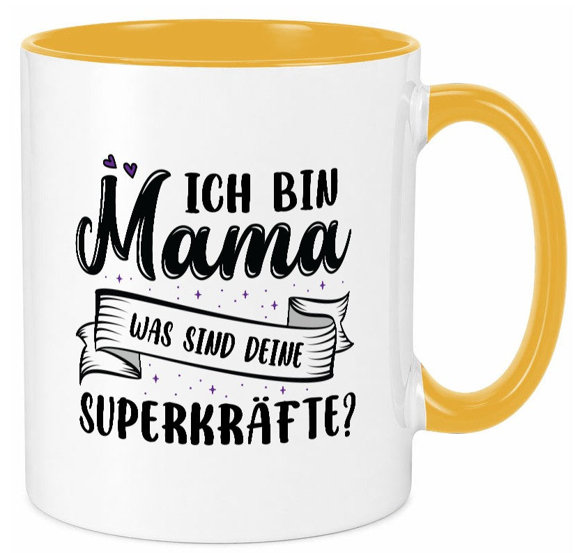 Superheldin Mama | Muttertag superkraft lustiger Spruch Geschenk Familie Tasse