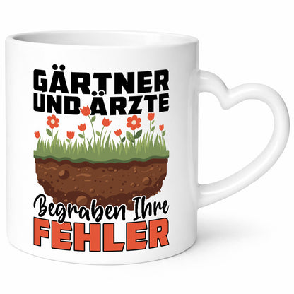 Gärtner und Ärzte begraben ihre probleme | Humor Geschenkidee Tasse