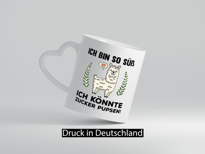 Ich bin so süß | niedlich Lama Zucker pupsen Humor Geschenkidee Tasse