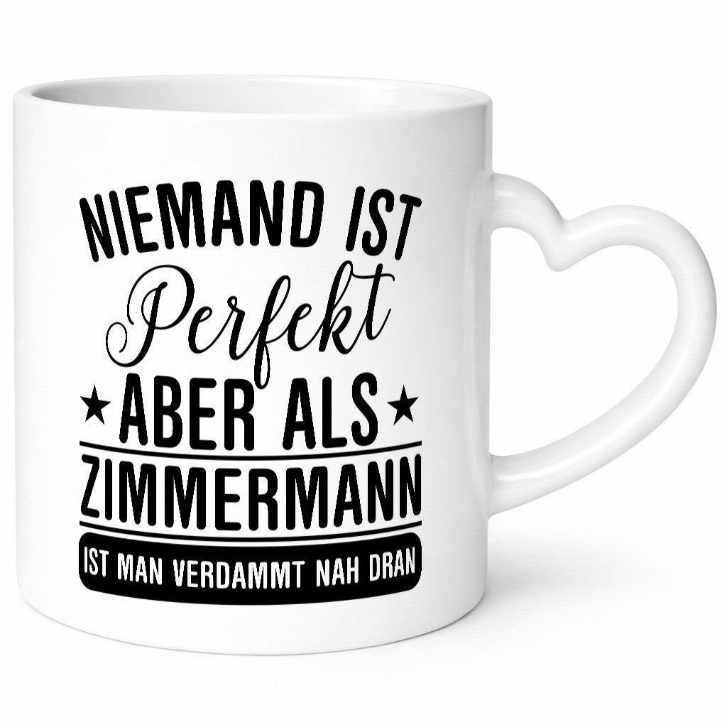 Verdammt nah dran: Zimmermann | Handwerker Holzbau Lustiger Humor Geschenkidee
