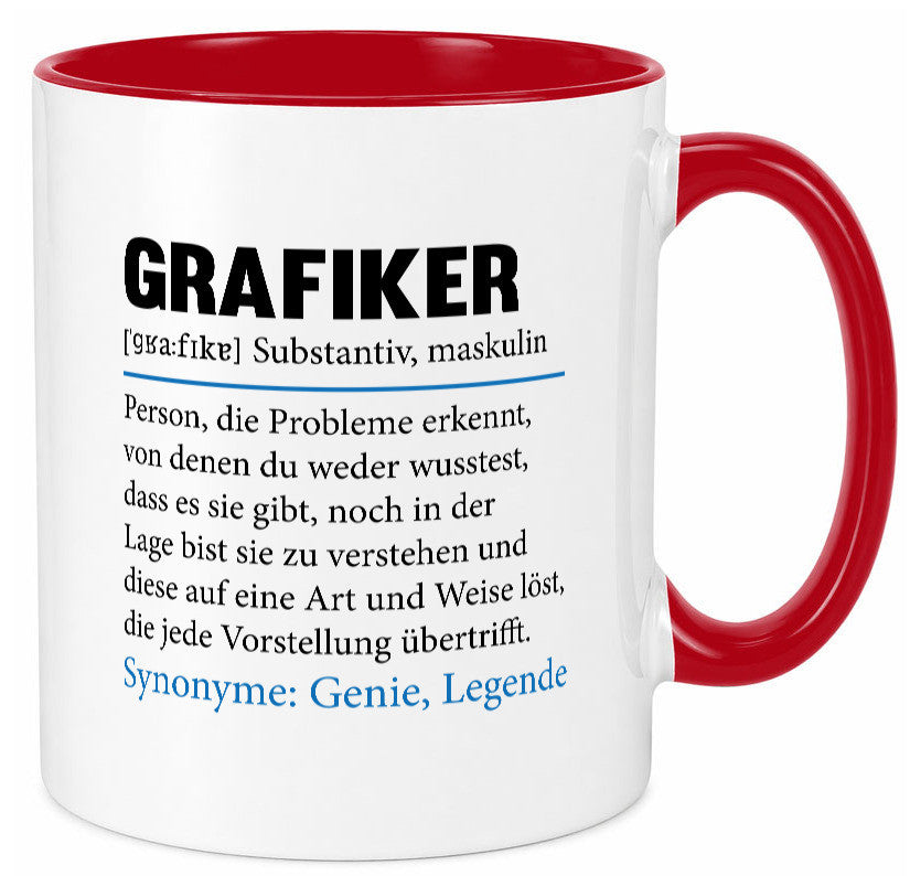Grafiker | Beruf Grafik Design Grafikdesign lustiger Spruch Geschenk Arbeit Tasse