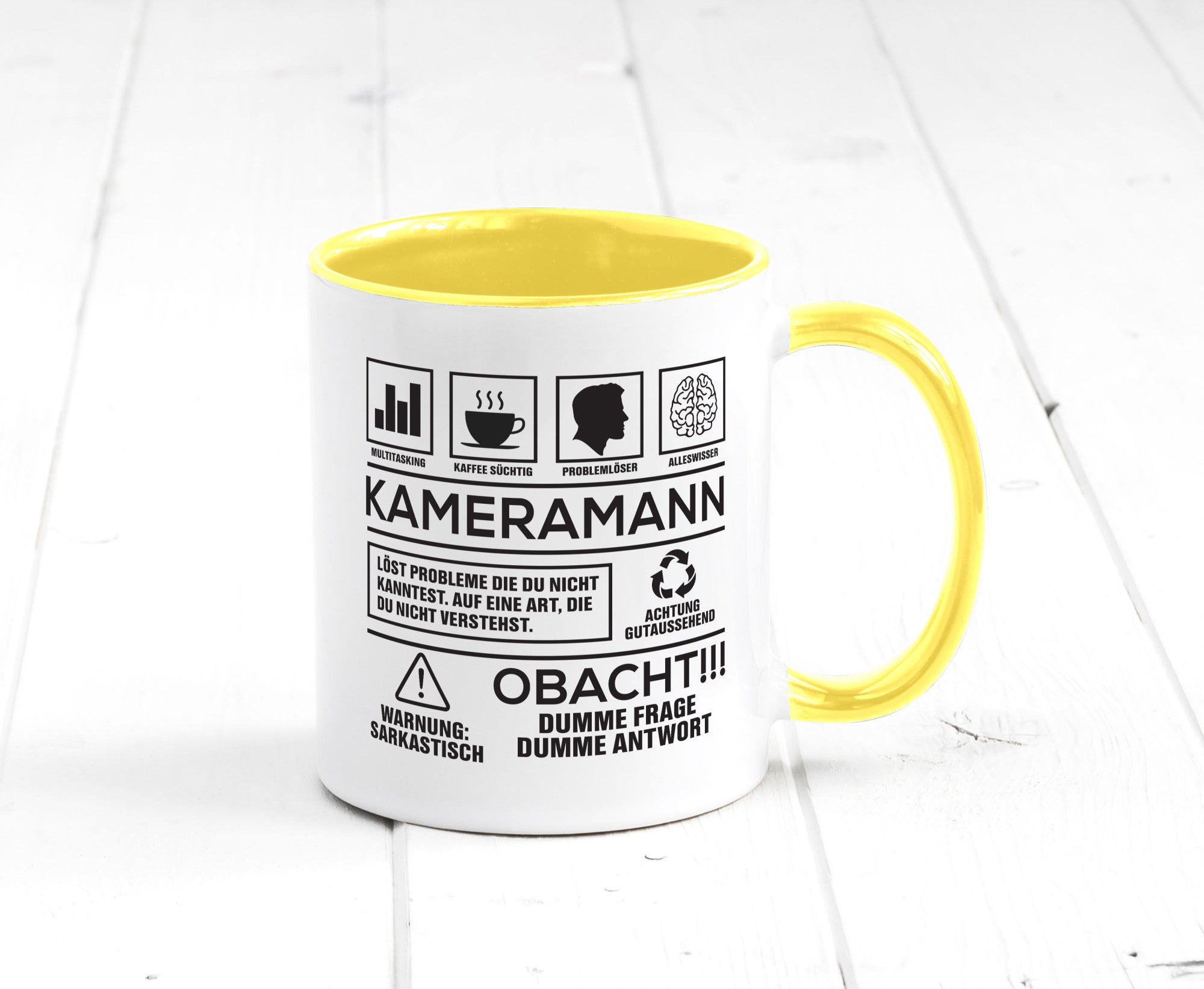 Achtung Probleme Kameramann | Kamera lustiger Spruch Geschenk Humor