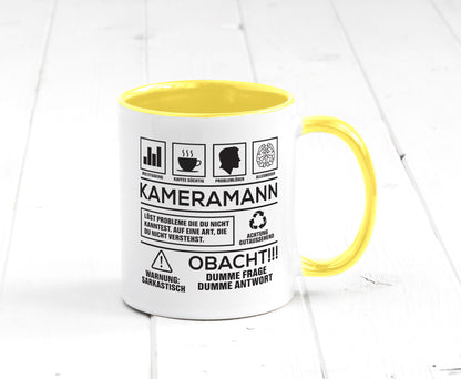 Achtung Probleme Kameramann | Kamera lustiger Spruch Geschenk Humor
