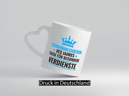 Besonderer Verdienst: Schwimmlehrerin | schwimmen Lehrer Geschenkidee Humor