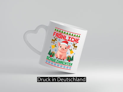 Fröhliche Schweinachten | Ugly Christmas Schwein Humor Geschenkidee Tasse