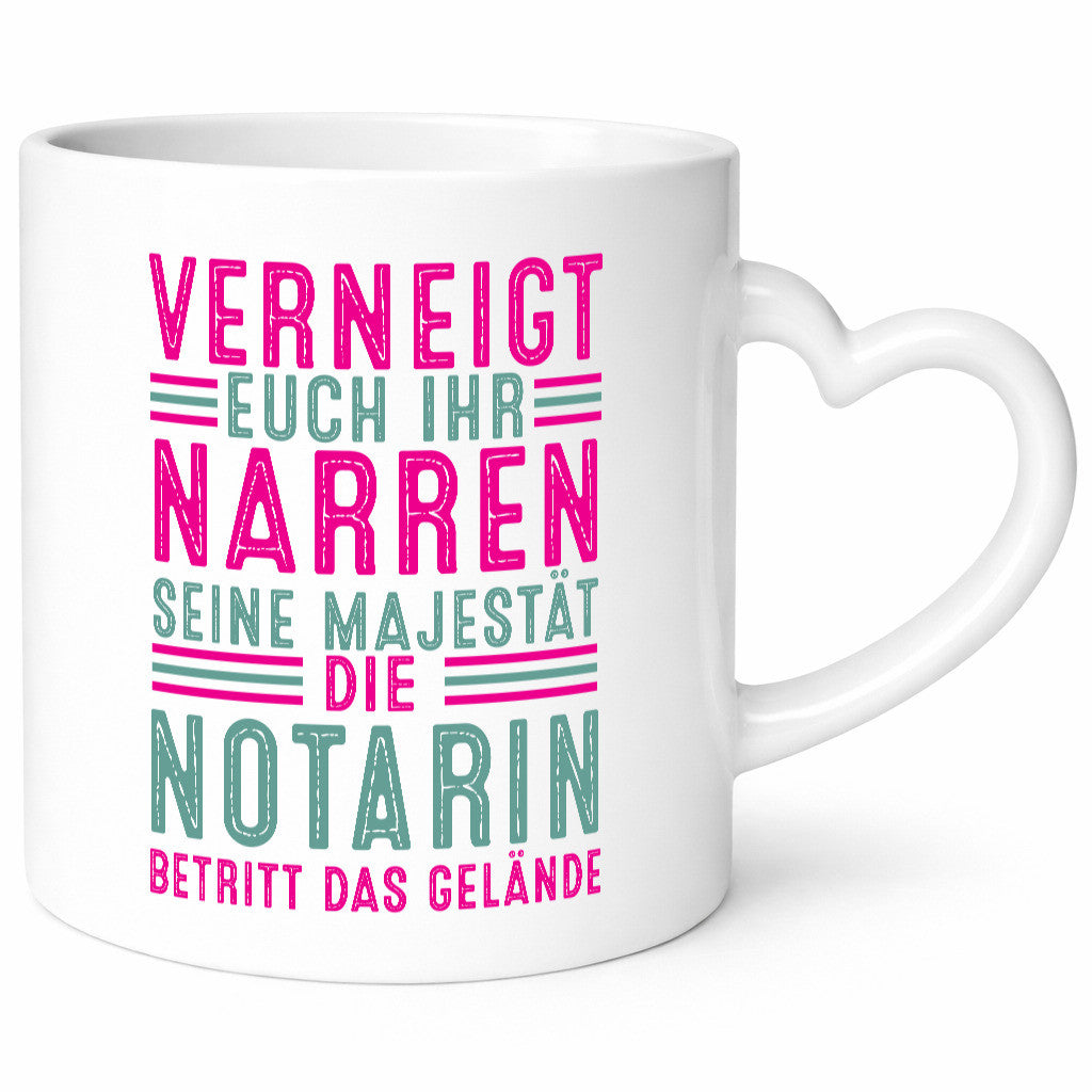 Verneigt euch: Notarin | Juristin lustig Humor Geschenkidee Geschenk Tasse
