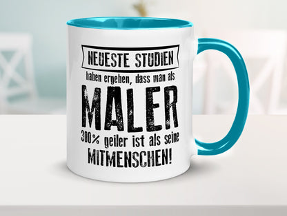 Neuste Studien: Maler | Malerei lustig Humor Geschenkidee Geschenk Tasse