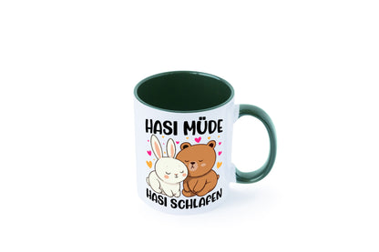 Hasi Müde | schlafen Kaninchen Häschen v2 lustiger Spruch Geschenk Humor