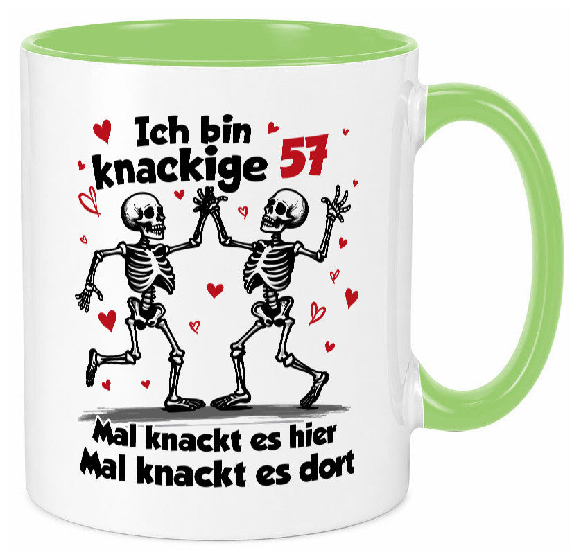 57. Geburtstag | Knackige 57 Ich bin alt lustig Geschenkidee Geschenk Tasse