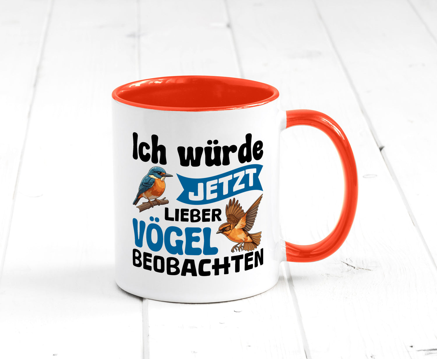 Vögel beobachten | Vogel lustig Humor Geschenkidee Geschenk Tasse