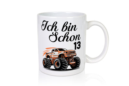 13. Geburtstag | Monster truck 13 Jahre Geschenkidee Humor Tasse