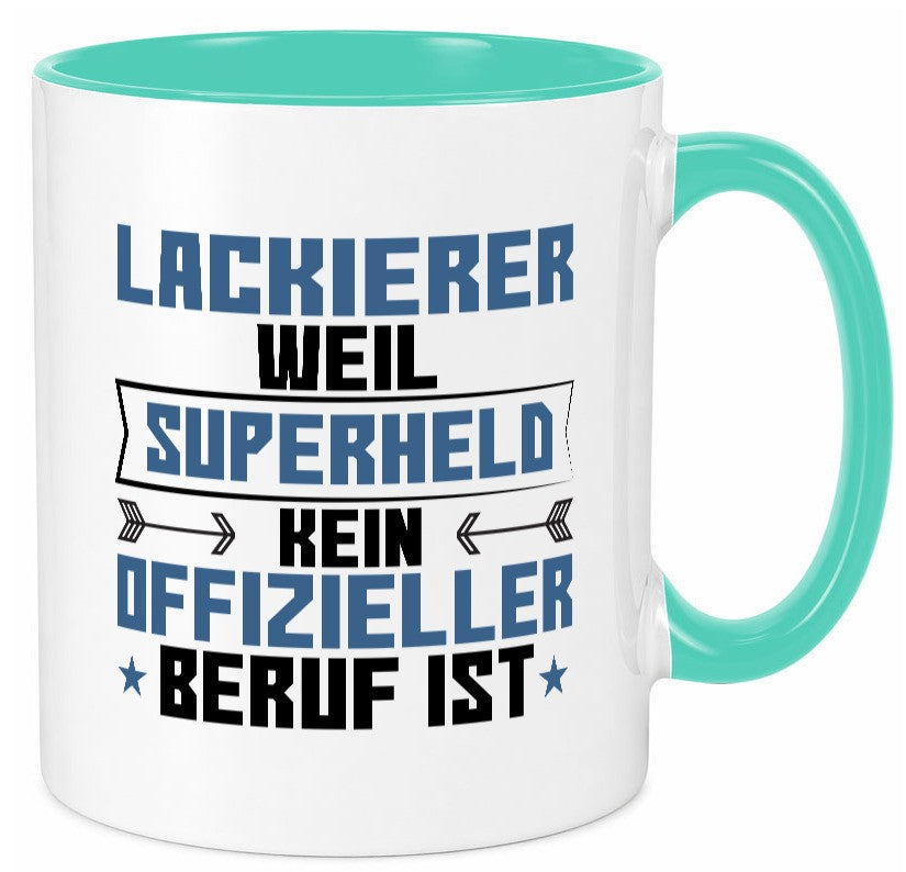 Superheld Lackierer | Definition lackieren lustig Humor Geschenkidee Geschenk Tasse