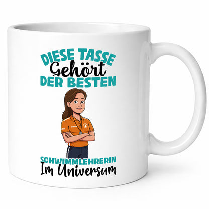 Im Universum: Schwimmlehrerin | schwimmen Lehrer lustig Humor Geschenkidee