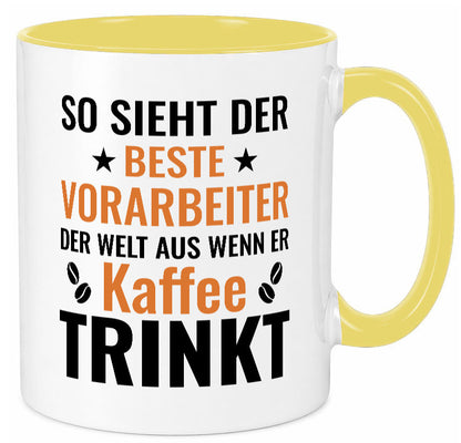 Kaffee trinkt: Vorarbeiter | Kollege Teamleiter Geschenk Arbeit Kollegen Büro