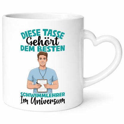 Im Universum: Schwimmlehrer | Lehrer schwimmen Geschenkidee Humor Tasse