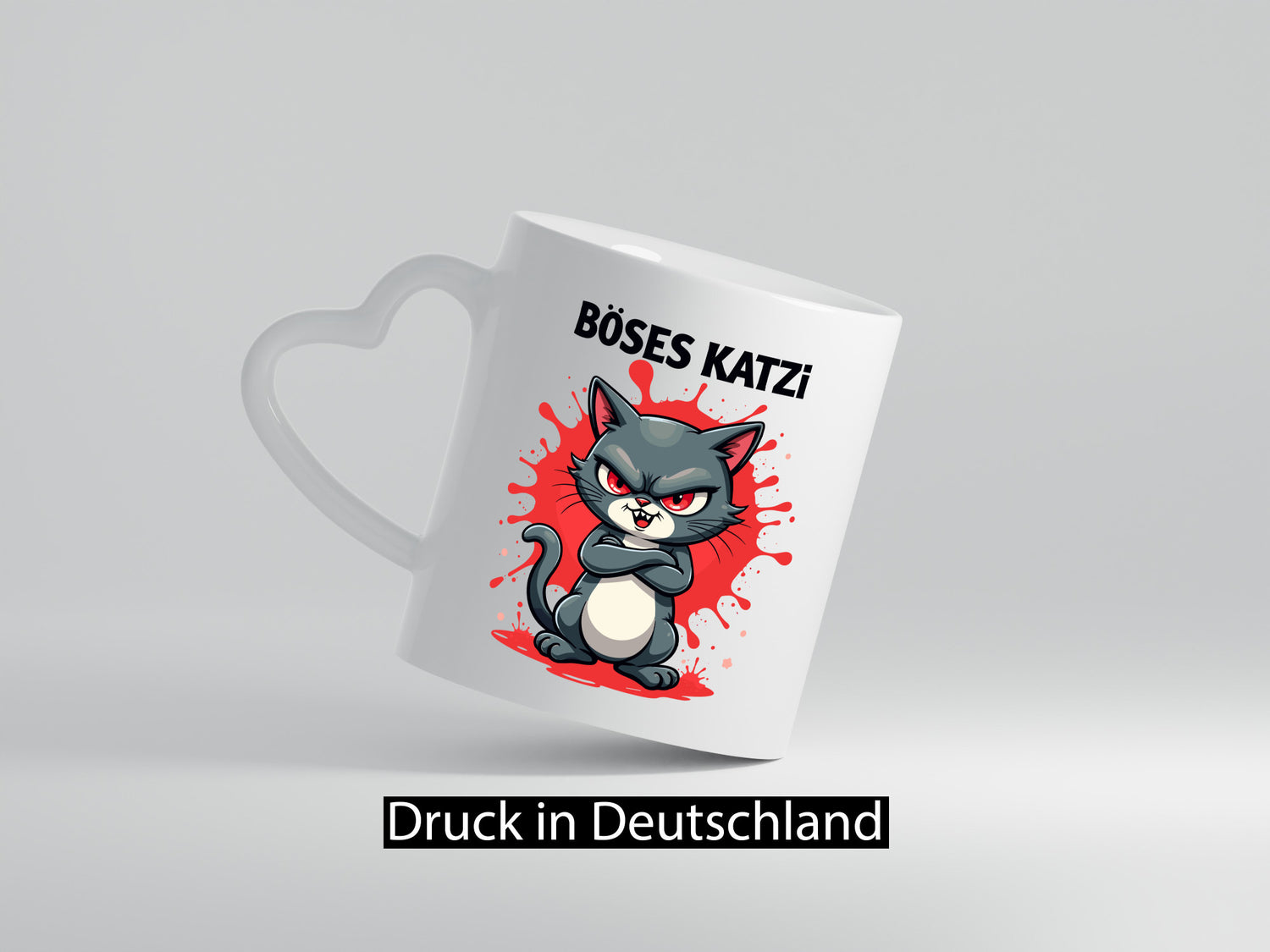 Böses Katzi | Böse Katze katzenliebhaber lustiger Spruch Geschenk Tierliebhaber