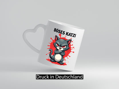 Böses Katzi | Böse Katze katzenliebhaber lustiger Spruch Geschenk Tierliebhaber