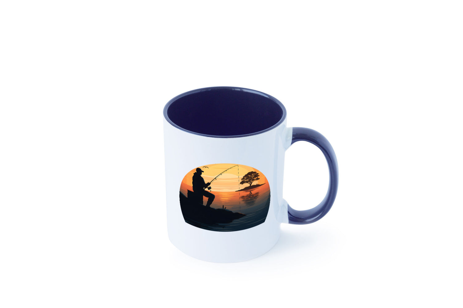 Angler | Sonnenuntergang Fischer Fische Angeln v2 Geschenk Humor Geschenkidee