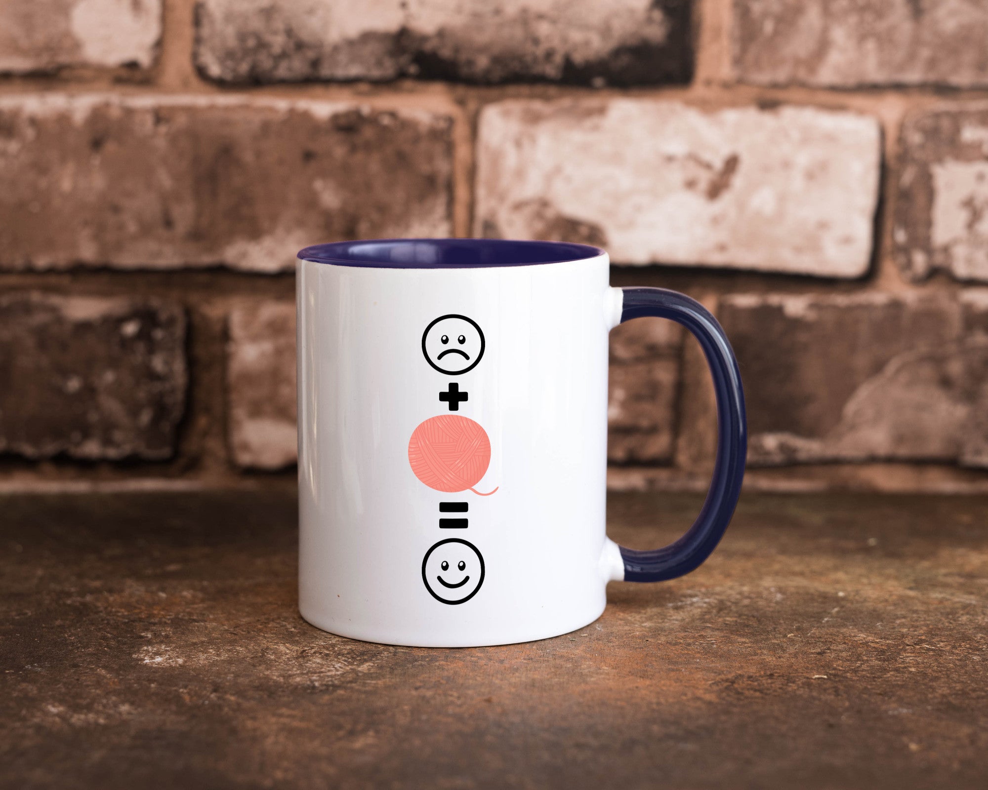 Wolle | Häkeln |Glücklich Geschenk Humor Geschenkidee lustiger Spruch Tasse